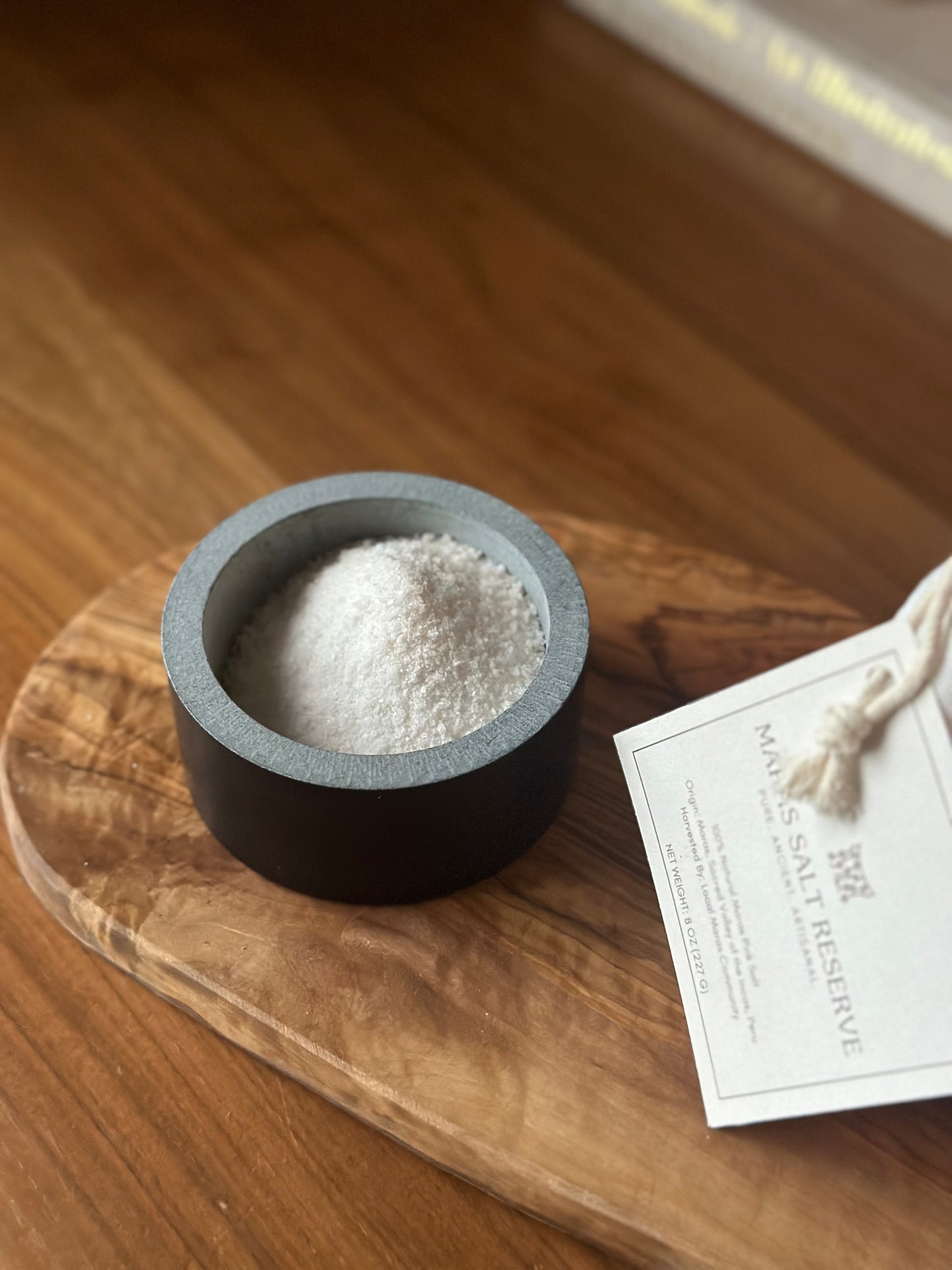 Natural Stone Cellar + FINE Grain Maras Salt, 10oz