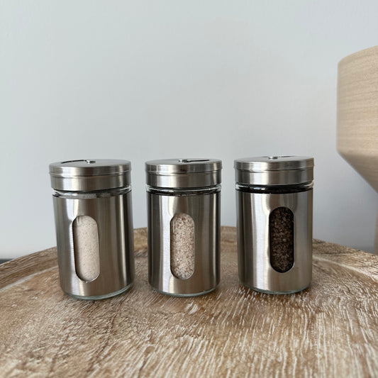 The OG Trio :: Fine, Coarse & Smoked Salt Shakers